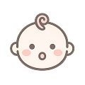 赤ちゃんの顔