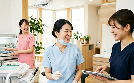 新人指導の様子